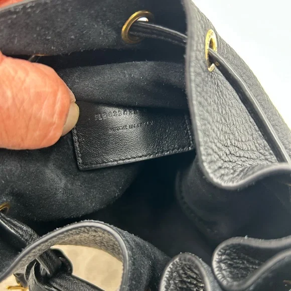 Saint Laurent Black Shoulder Bag with Gold Accents - Picture 11 of 16